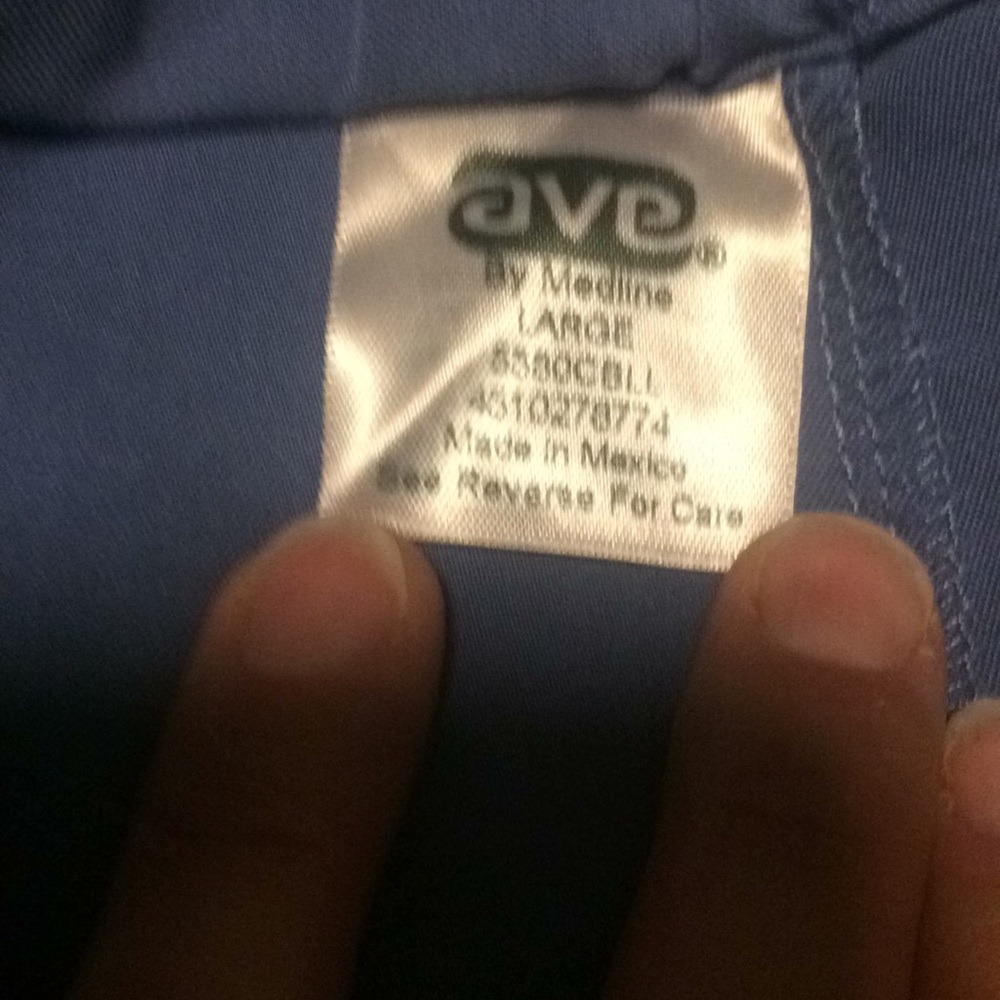 Large drawstring scrubs with elastic waist - Picture 2 of 2